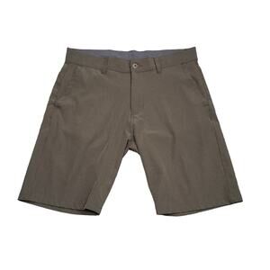 Split Army Green Men's Shorts Size 32